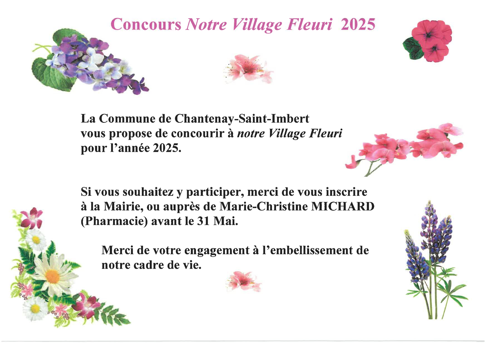 Village fleuri 2025
